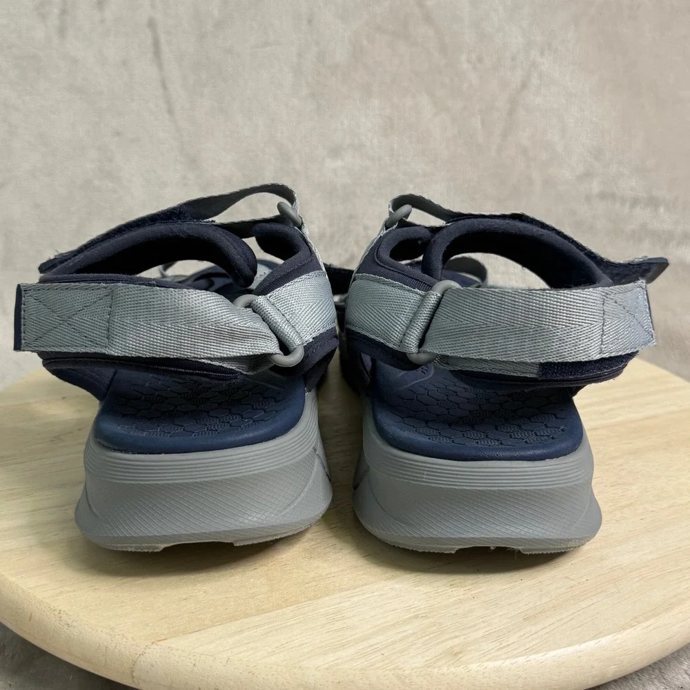 Skechers Relaxed Fit Mens‎ Navy Grey Athletic Hiking Sandals 237050 Size 12